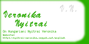 veronika nyitrai business card